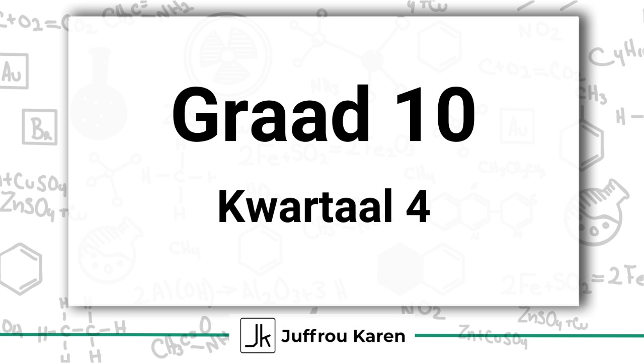 Graad 10 Fisiese Wetenskappe - Kwartaal 4